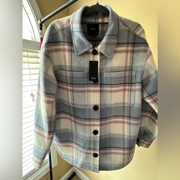 Rails Womens Connie Blue Wool Blend Collared Warm Wool Coat Outerwear NWT - Picture 4 of 11